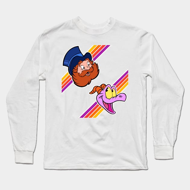 Happy Little purple dragon of imagination Long Sleeve T-Shirt by EnglishGent